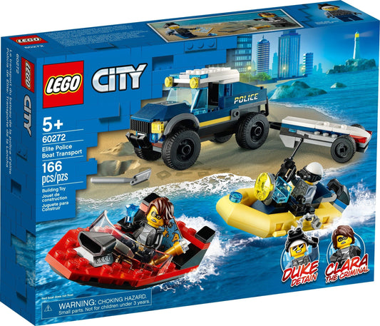 LEGO 60272 Police Boat Transport: Duke DeTain vs. Clara the Criminal