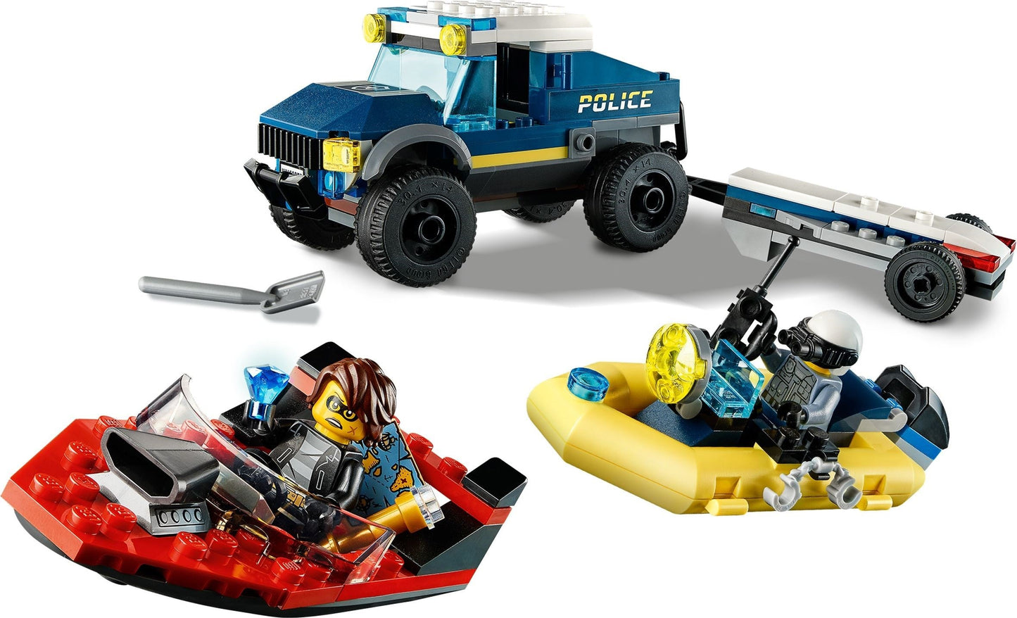 LEGO 60272 Police Boat Transport: Duke DeTain vs. Clara the Criminal