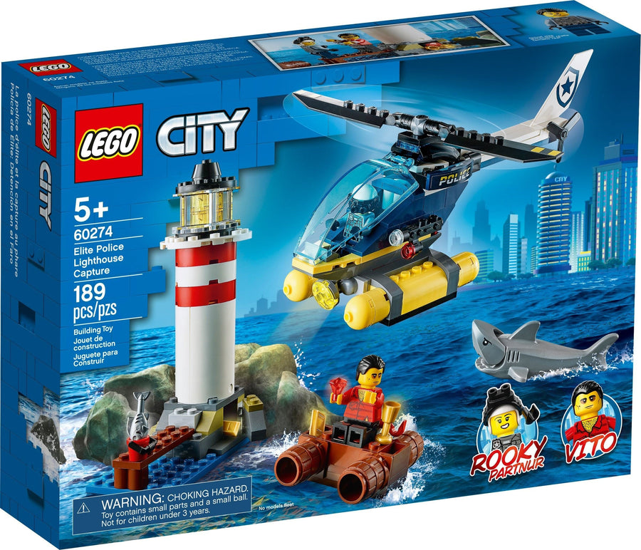 LEGO 60274 Police Lighthouse Capture: Helicopter & Crook Chase - SuperSaverAU - view 1