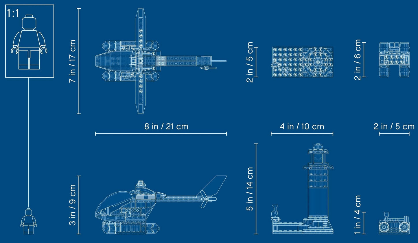 LEGO 60274 Police Lighthouse Capture: Helicopter & Crook Chase