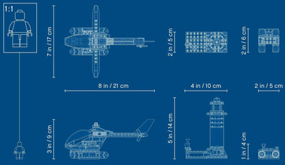 LEGO 60274 Police Lighthouse Capture: Helicopter & Crook Chase