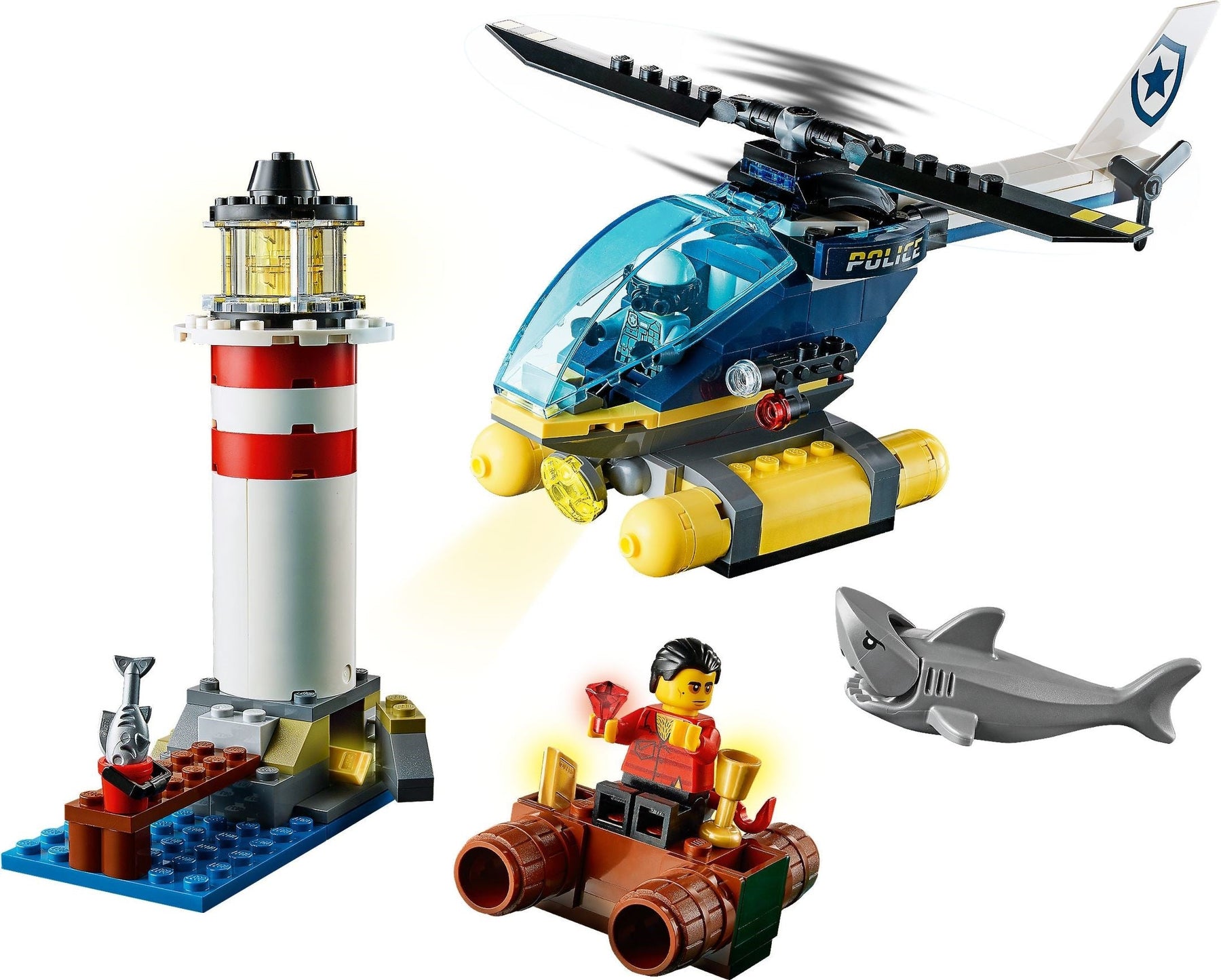 LEGO 60274 Police Lighthouse Capture: Helicopter & Crook Chase - SuperSaverAU - view 5
