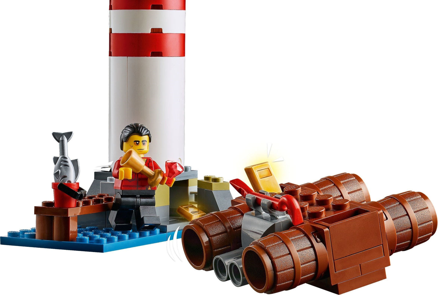 LEGO 60274 Police Lighthouse Capture: Helicopter & Crook Chase