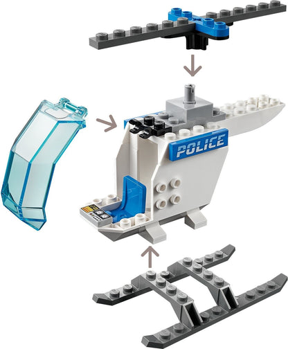 LEGO 60275 Police Helicopter Chase 4+ Building Toy Set