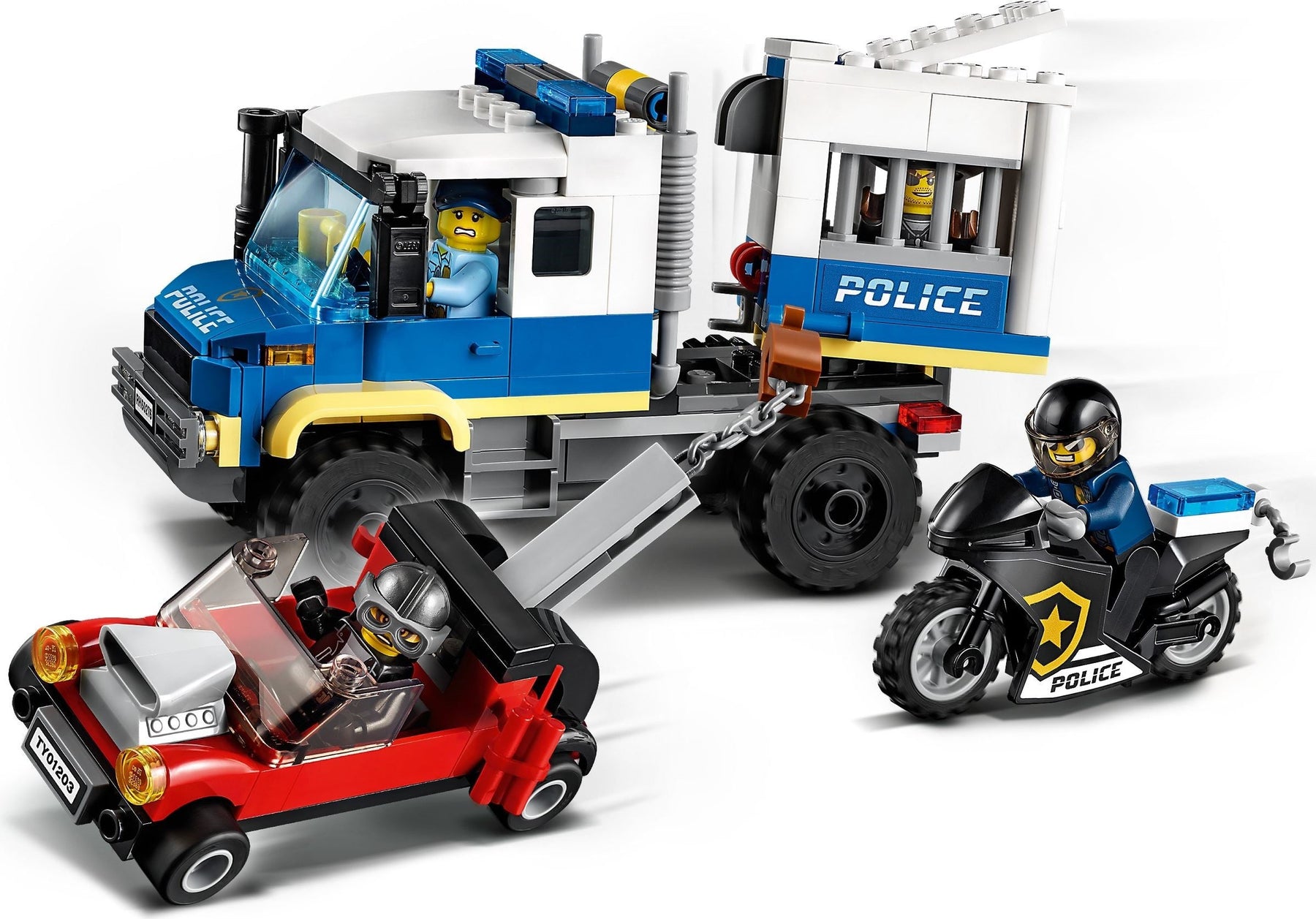 LEGO 60276 Police Prisoner Transport Truck - City Police Chase Toy - SuperSaverAU - view 2
