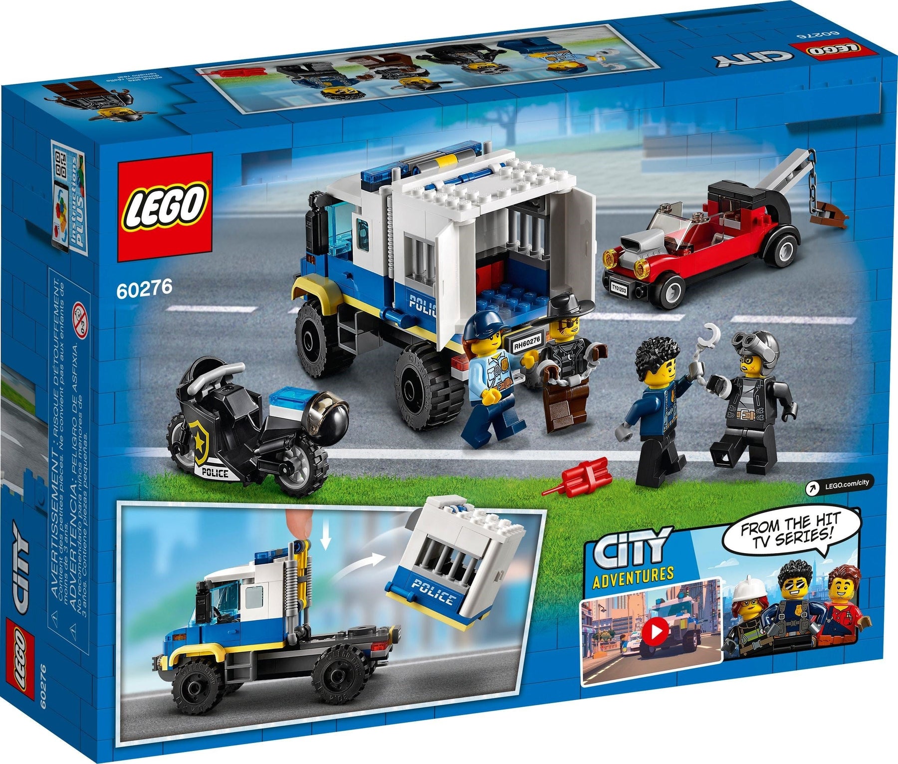 LEGO 60276 Police Prisoner Transport Truck - City Police Chase Toy - SuperSaverAU - view 6