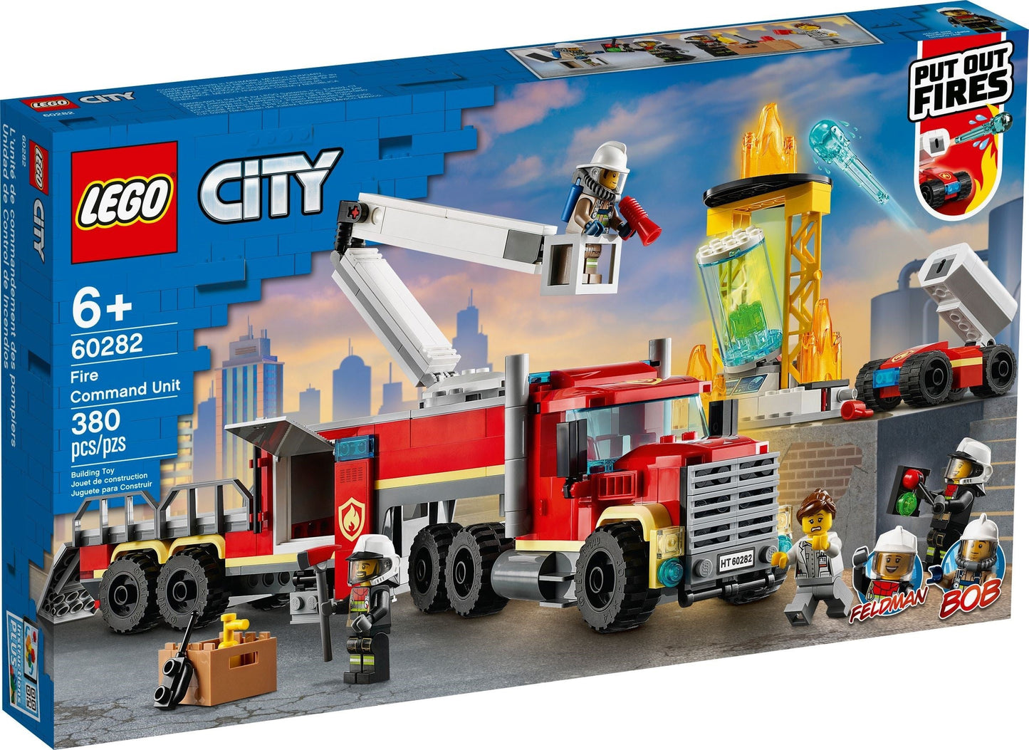 LEGO 60282 Fire Command Unit: City Adventures Fire Truck Toy