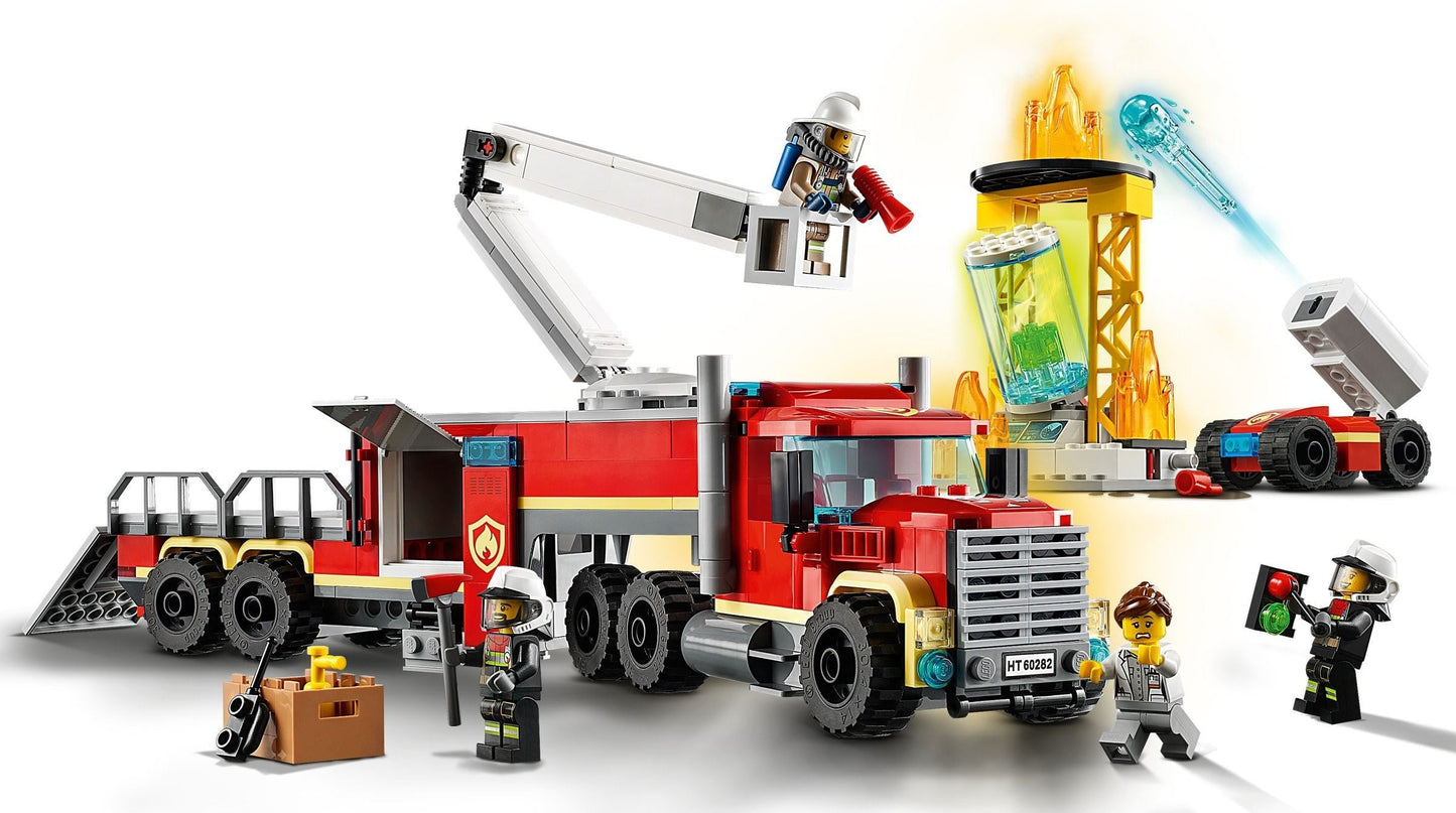 LEGO 60282 Fire Command Unit: City Adventures Fire Truck Toy