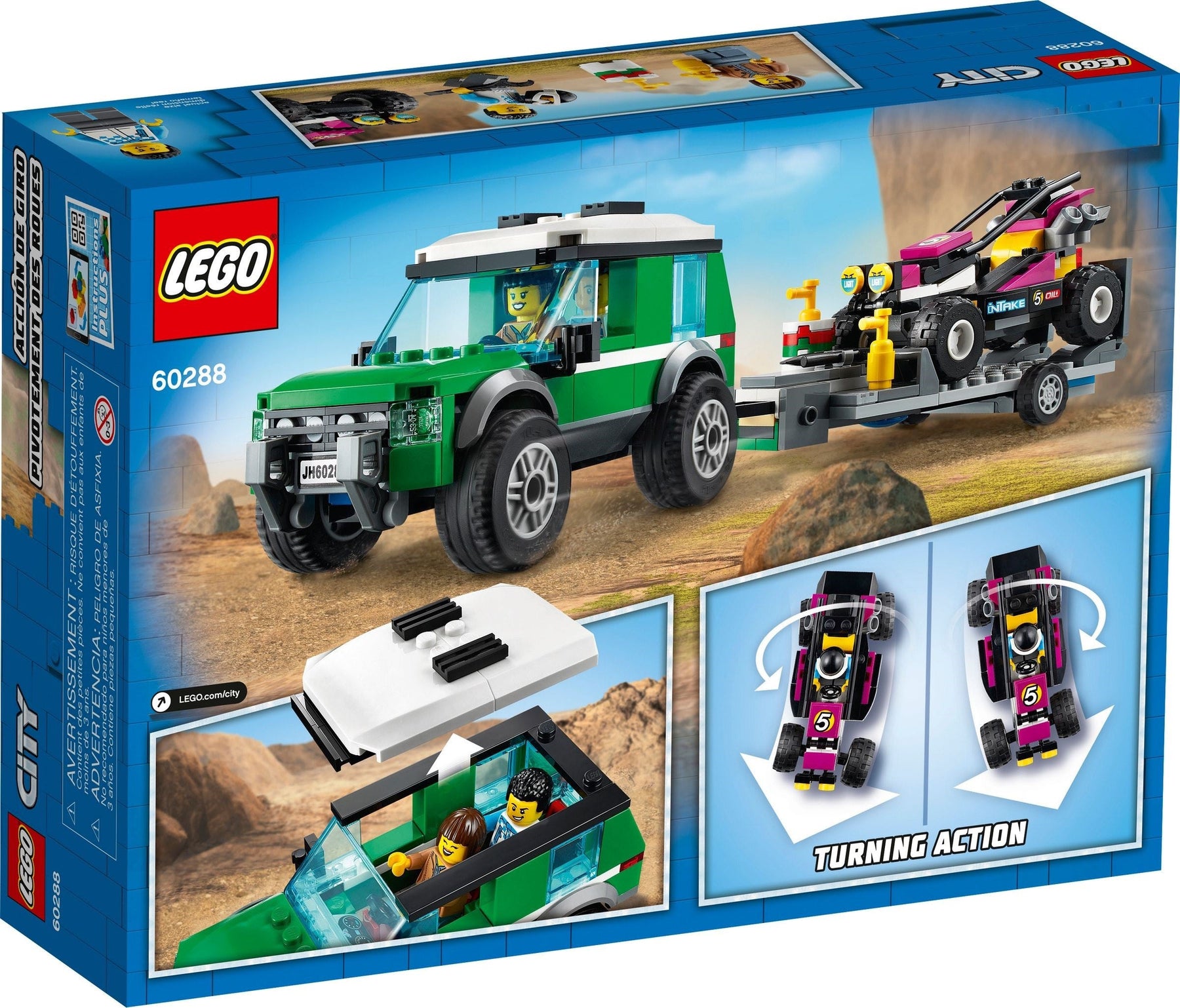 LEGO 60288 Race Buggy Transporter Toy Car Playset - SuperSaverAU - view 7