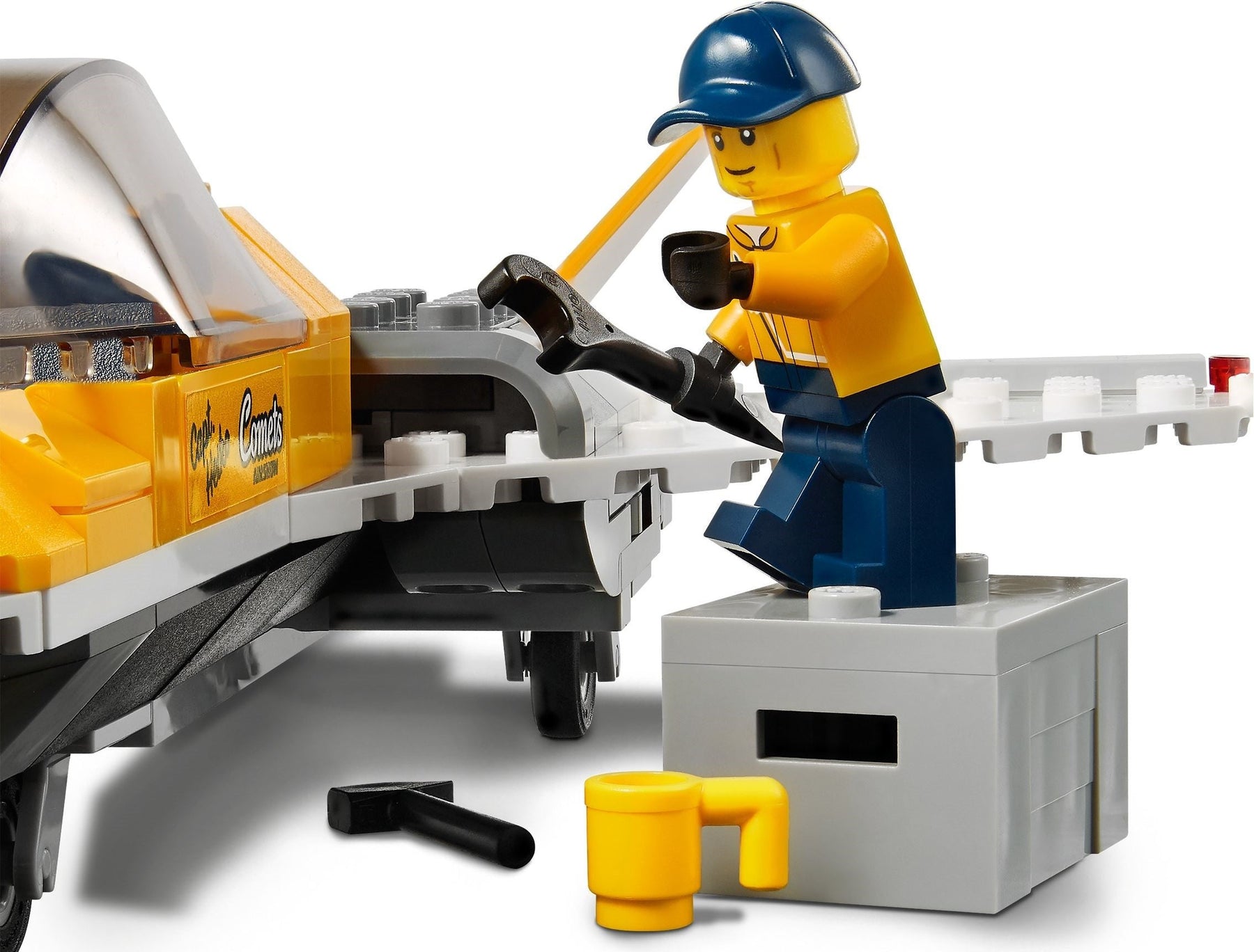 LEGO 60289 Airshow Jet Transporter Toy Plane Playset - SuperSaverAU - view 5