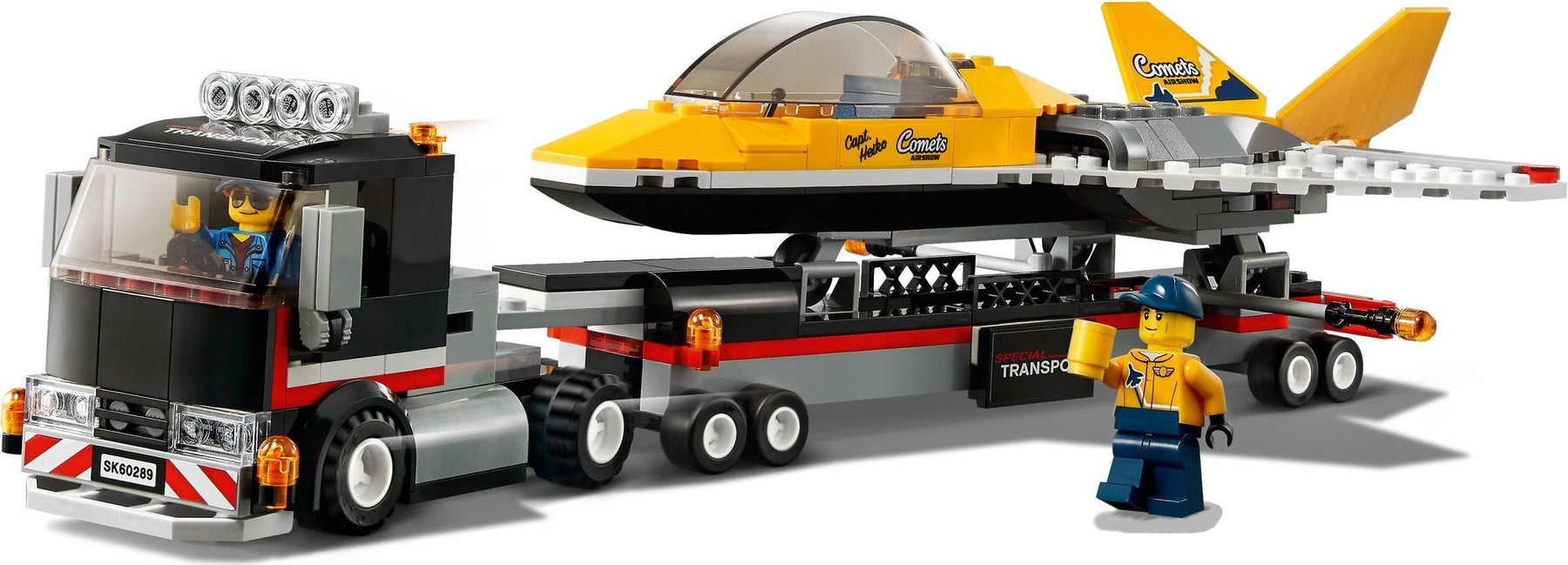 LEGO 60289 Airshow Jet Transporter Toy Plane Playset - SuperSaverAU - view 6