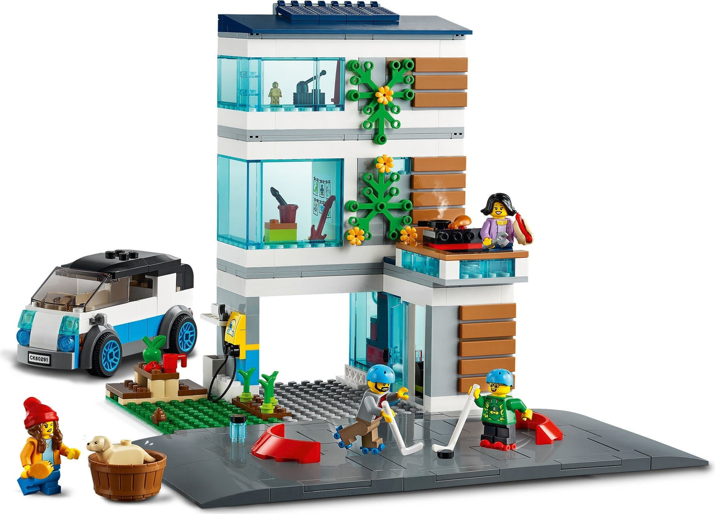 LEGO 60291 Family House: Eco-Friendly Playset with EV