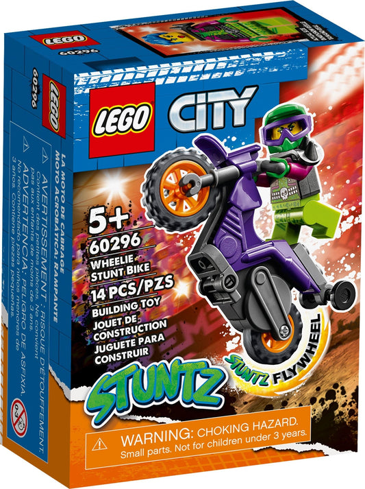 LEGO City 60296 : Wheelie Stunt Bike- Auzzi Store