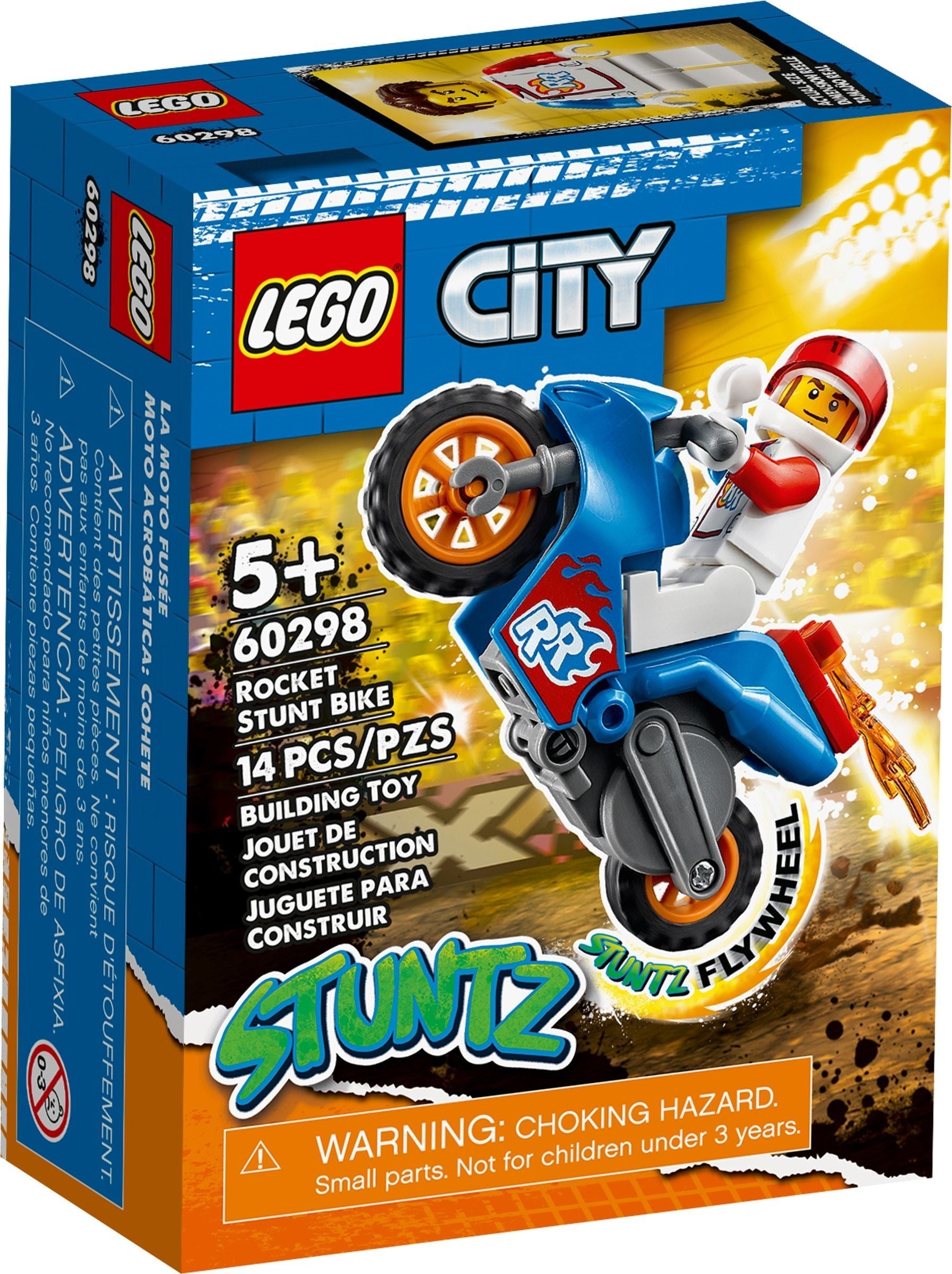 LEGO City Series 60298 Rocket Stunt Bike- Auzzi Store
