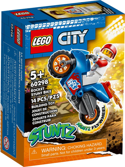 LEGO City Series 60298 Rocket Stunt Bike- Auzzi Store