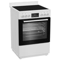 Beko 60cm Electric Freestanding Oven - White, Ceramic Cooktop, AirFry, SteamShine - BFCB60VMW