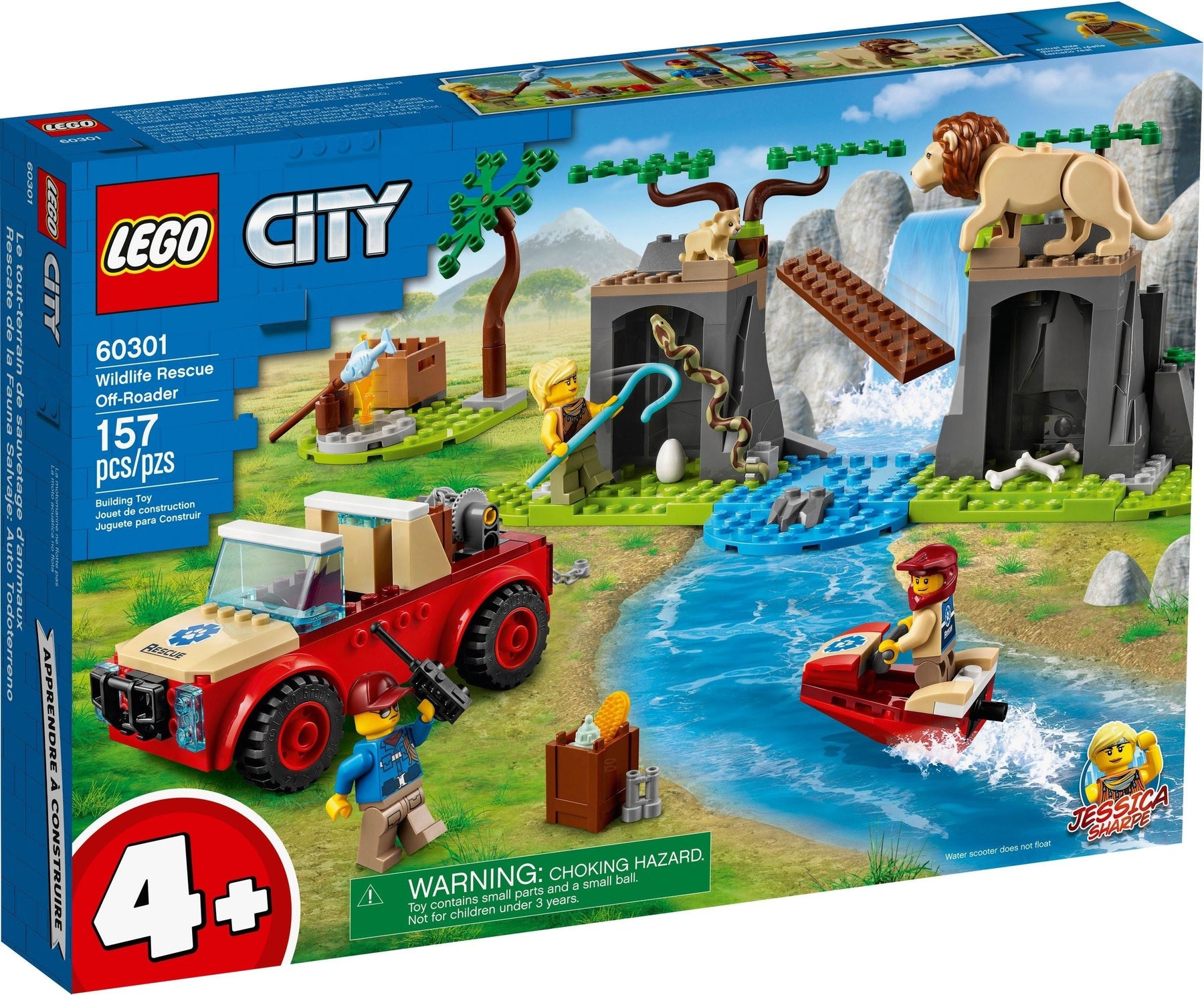 LEGO 60301 Wildlife Rescue Off-Roader 4+ Set - SuperSaverAU - view 1