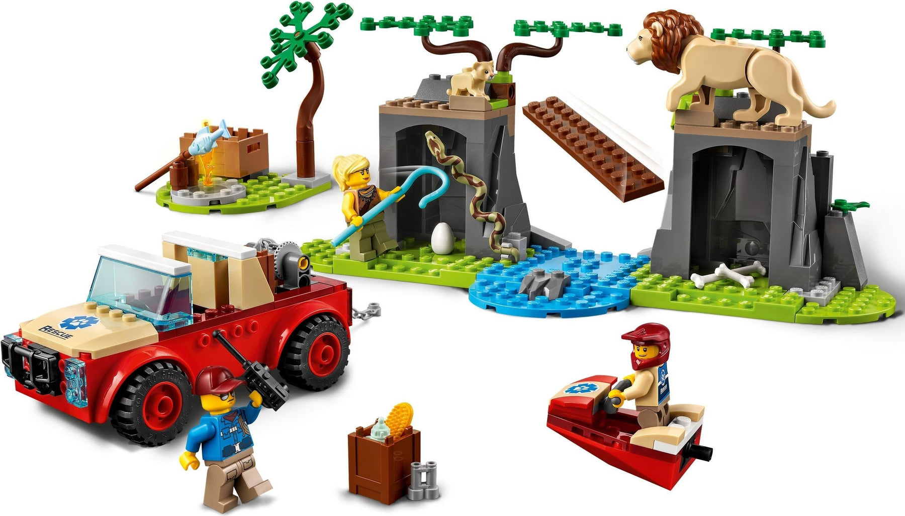 LEGO 60301 Wildlife Rescue Off-Roader 4+ Set - SuperSaverAU - view 4