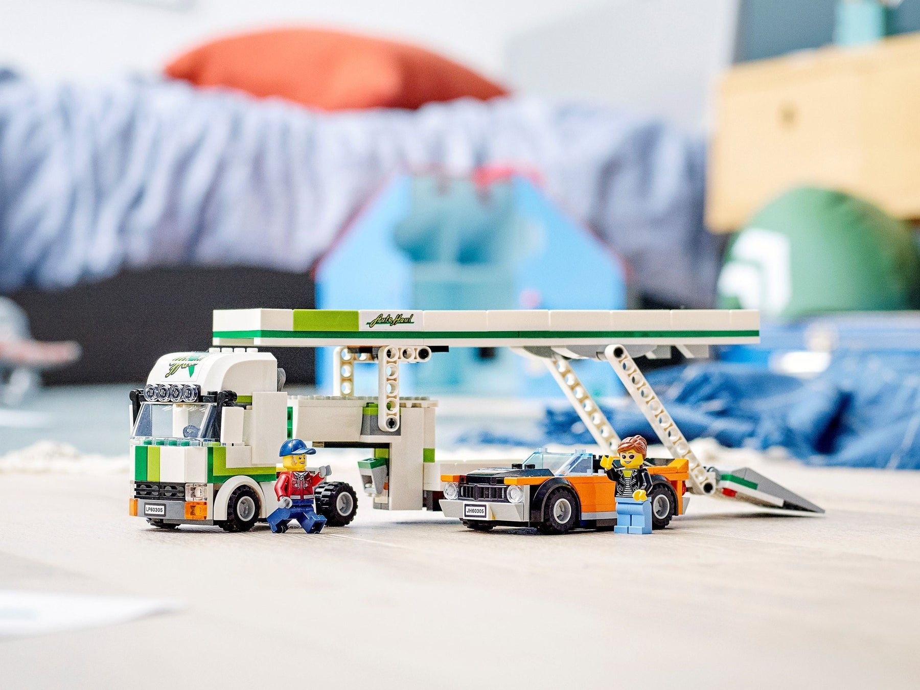 LEGO 60305 Car Transporter: Toy Truck with Muscle Car - SuperSaverAU - view 3