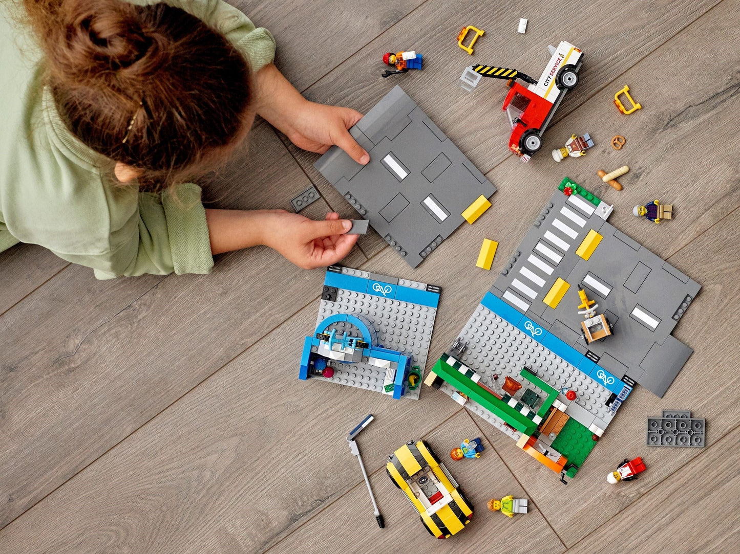 LEGO 60306 City Shopping Street: Bakery, Bike Shop & Fun Park