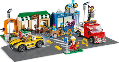 LEGO 60306 City Shopping Street: Bakery, Bike Shop & Fun Park