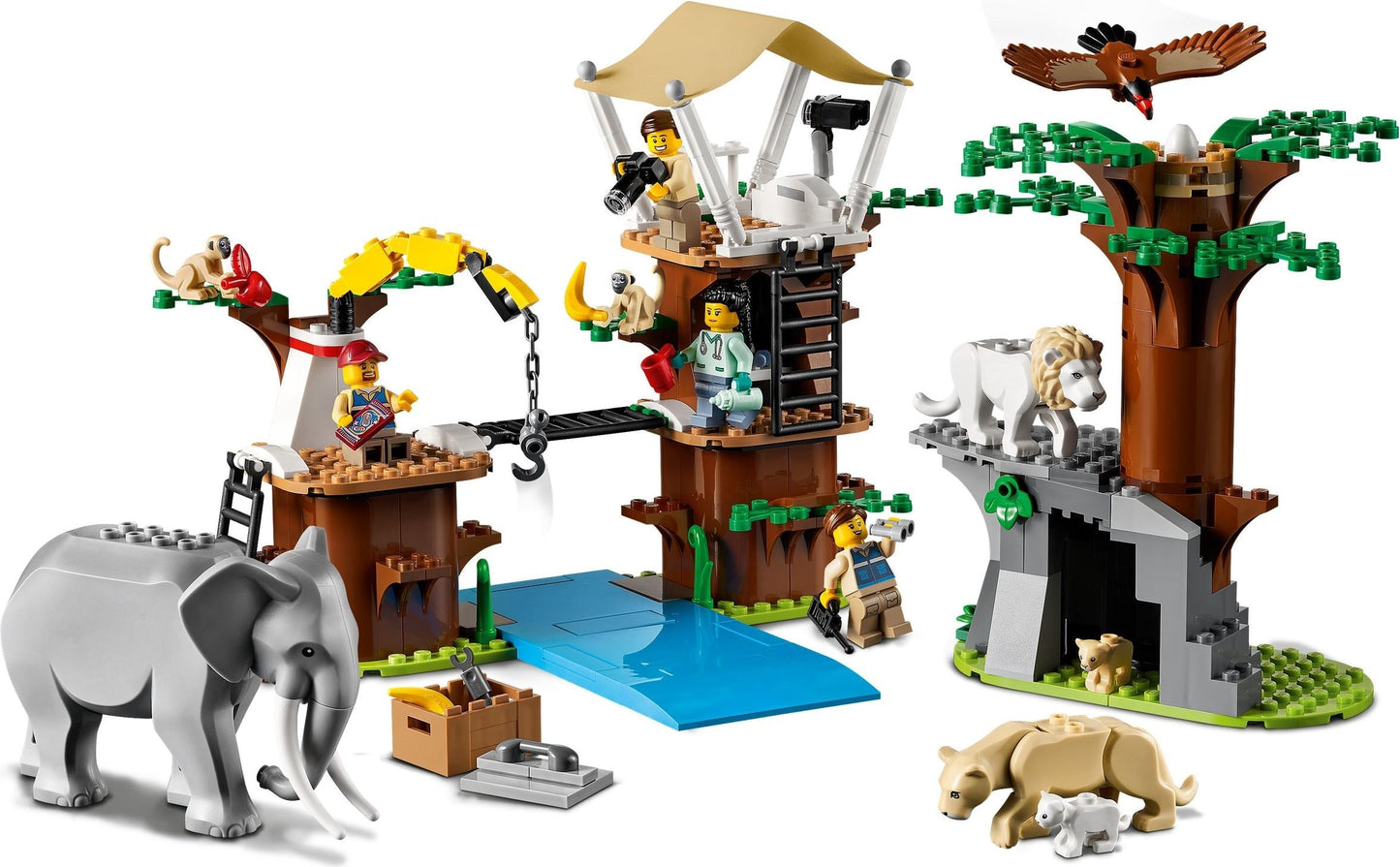 LEGO 60307 Wildlife Rescue Camp - Animals, Vehicles & Minifigures