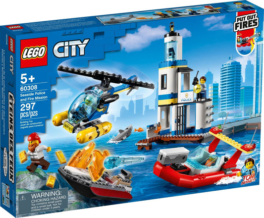 Lego City 60308 Seaside Police and Fire Mission- Auzzi Store