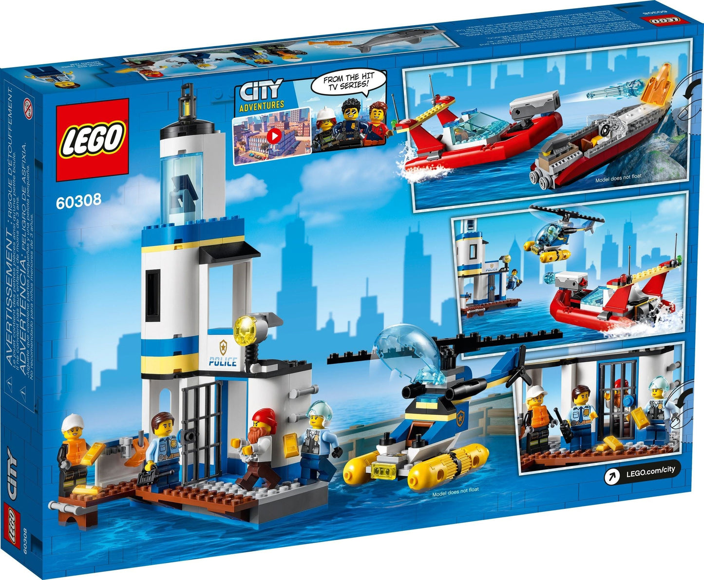 Lego City 60308 Seaside Police and Fire Mission- Auzzi Store