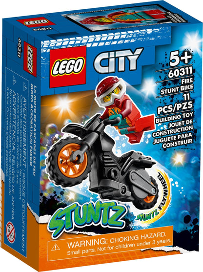 LEGO 60311 Fire Stunt Bike: Freya McCloud & Motorcycle Toy