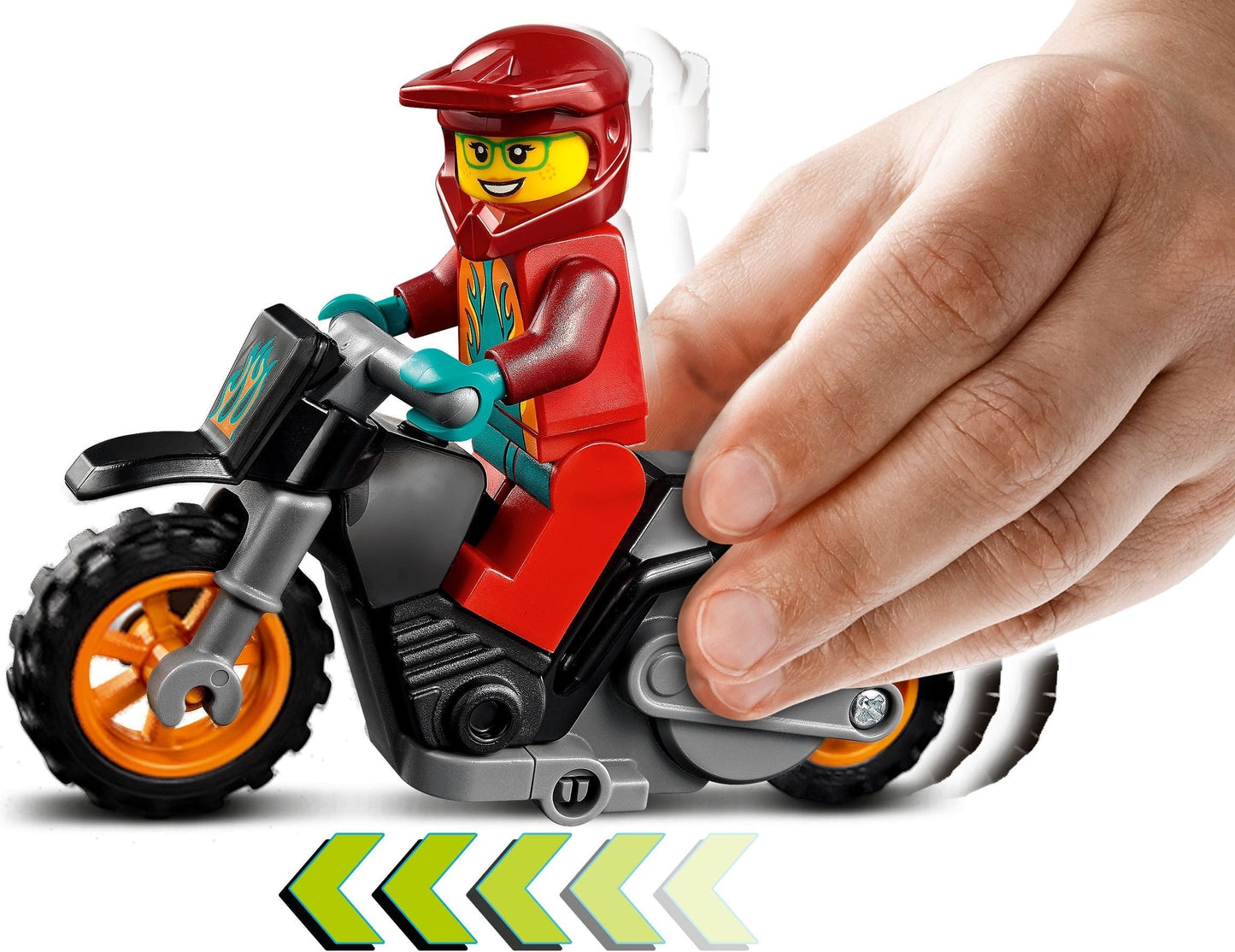 LEGO 60311 Fire Stunt Bike: Freya McCloud & Motorcycle Toy