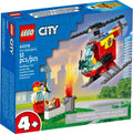 LEGO 60318 Fire Helicopter: Firefighter Rescue Playset (4+) - SuperSaverAU - view 1