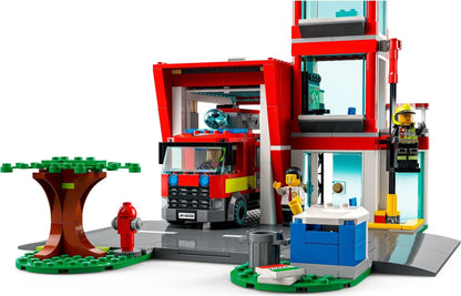 LEGO 60320 City Fire Station: Fire Truck, Helicopter & Minifigures