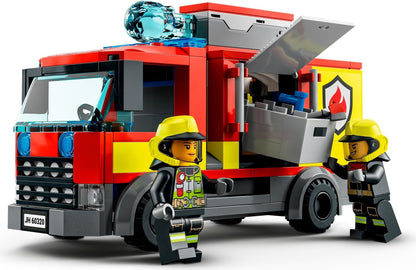 LEGO 60320 City Fire Station: Fire Truck, Helicopter & Minifigures