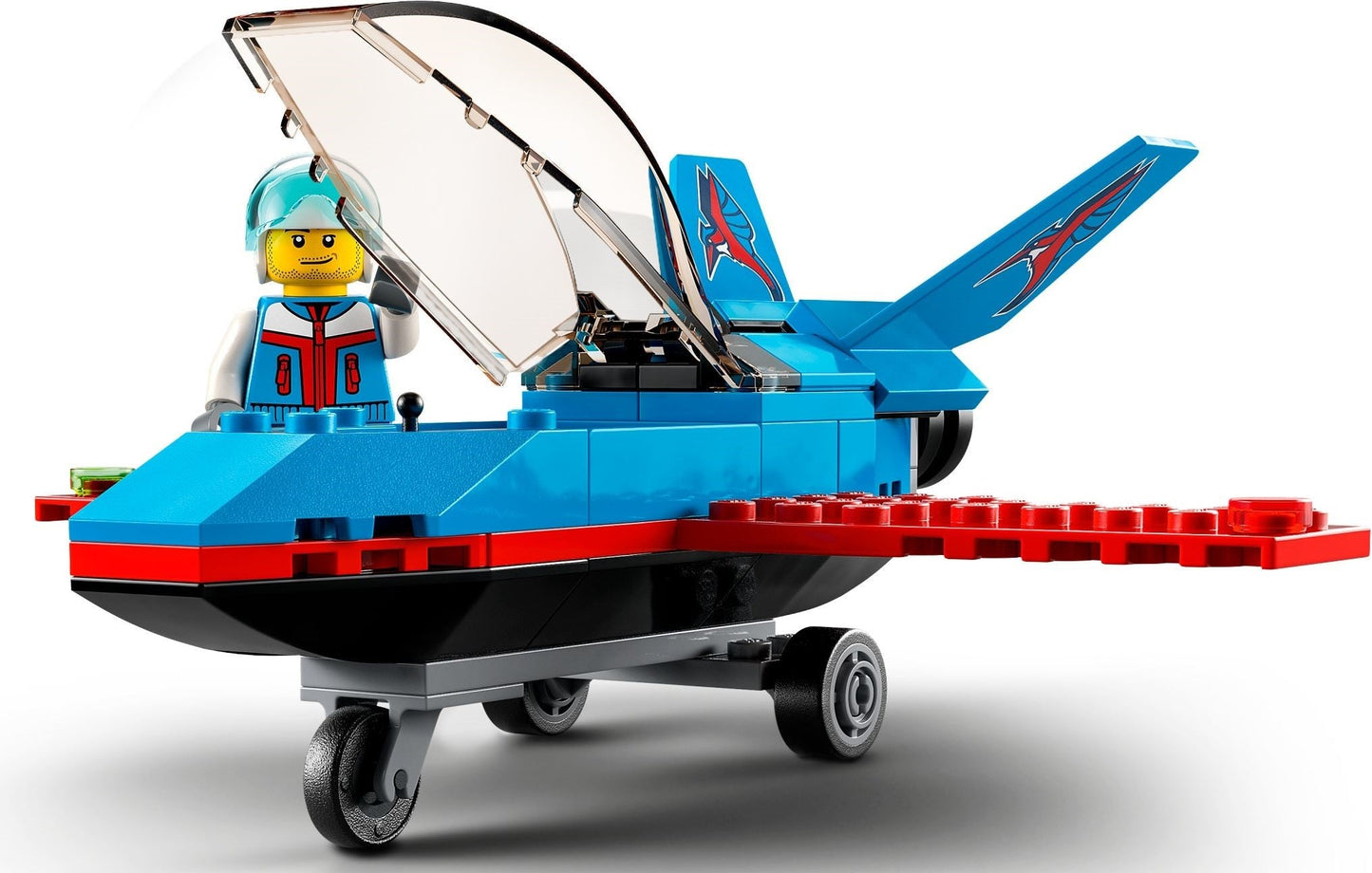 LEGO 60323 Stunt Plane: Toy Jet with Pilot for Kids 5+