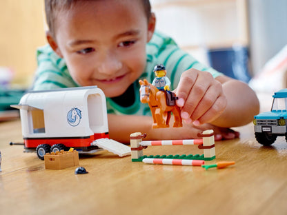 LEGO 60327 City Horse Transporter: SUV, Trailer & Jumping Set