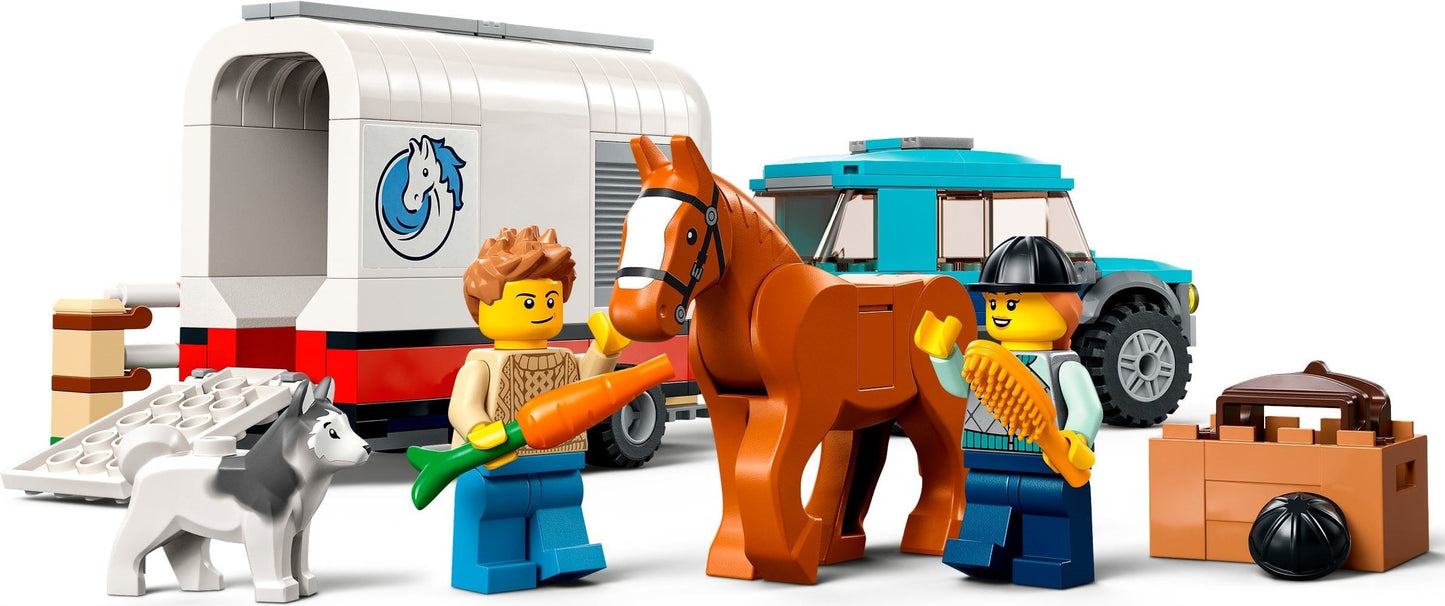 LEGO 60327 City Horse Transporter: SUV, Trailer & Jumping Set