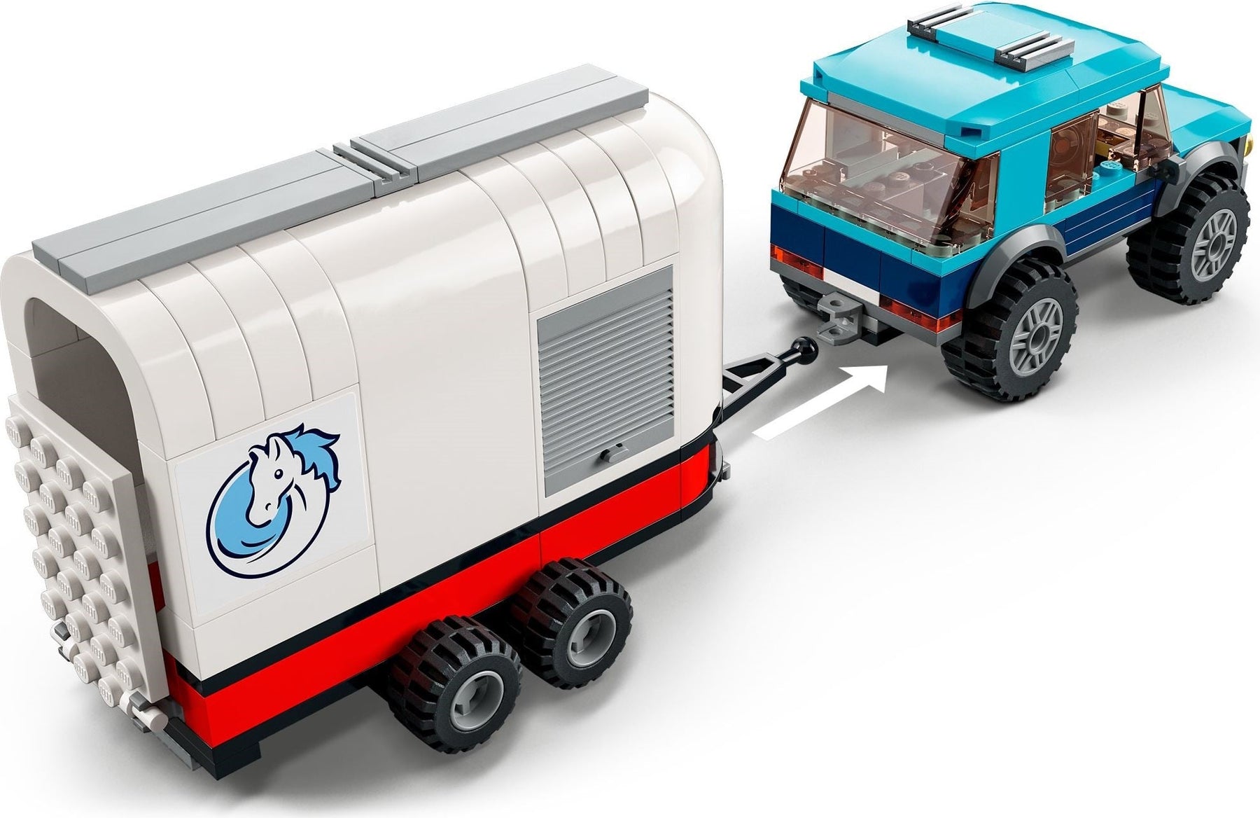 LEGO 60327 City Horse Transporter: SUV, Trailer & Jumping Set - SuperSaverAU - view 5