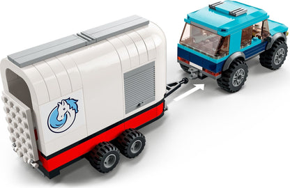 LEGO 60327 City Horse Transporter: SUV, Trailer & Jumping Set