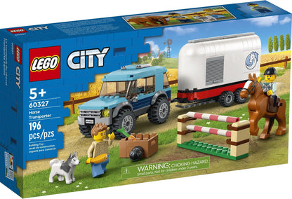 LEGO 60327 City Horse Transporter: SUV, Trailer & Jumping Set
