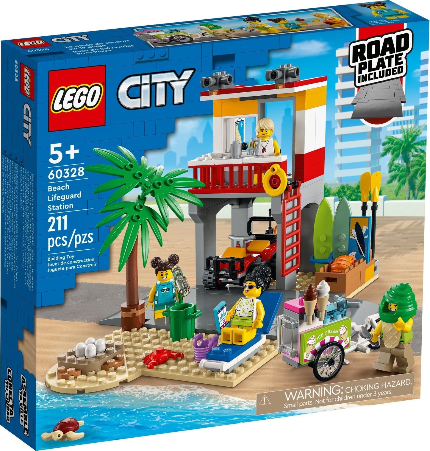 LEGO City Series 60328 Beach Lifeguard Station- Auzzi Store