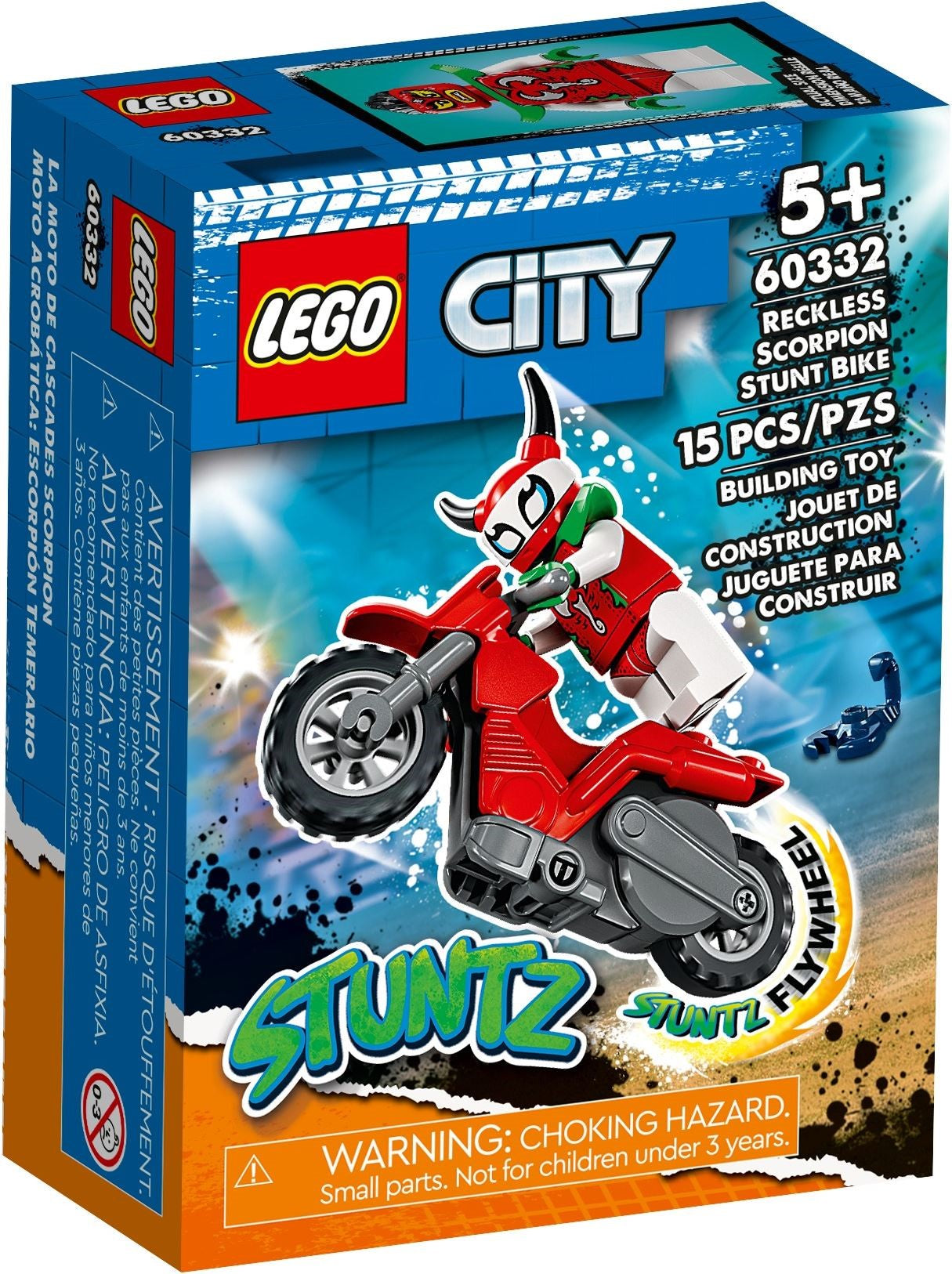 LEGO City 60332 Reckless Scorpion Stunt Bike- Auzzi Store