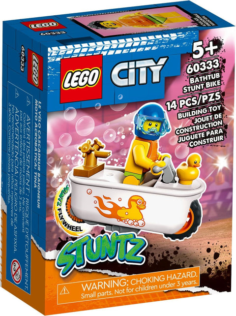 LEGO 60333 Bathtub Stunt Bike: Flywheel Motorcycle Toy - SuperSaverAU - view 1
