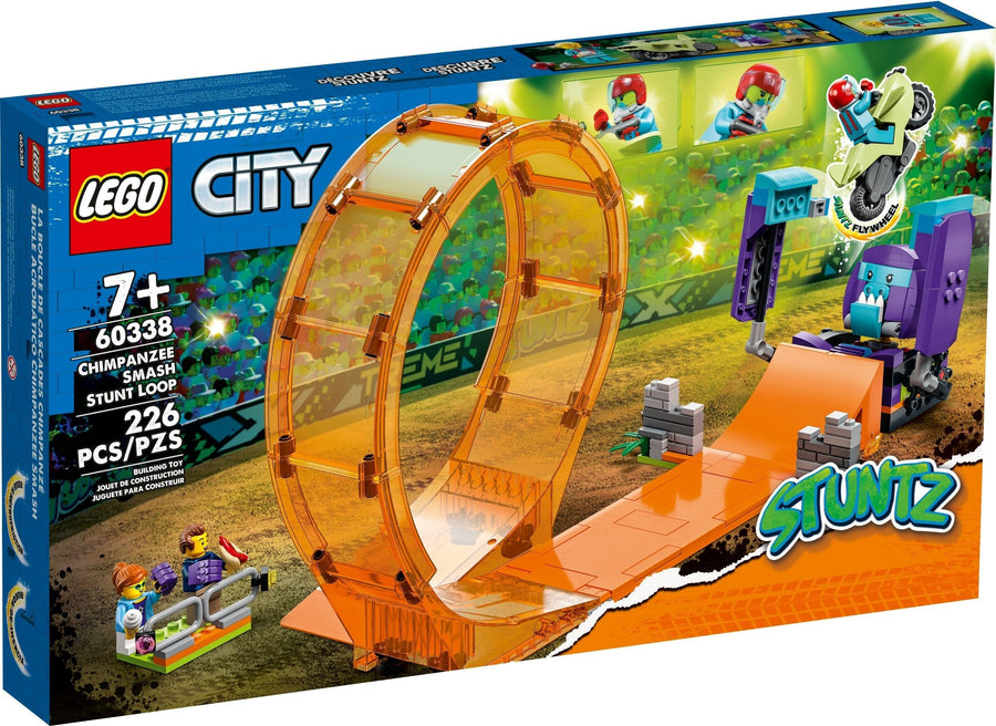 LEGO 60338 Chimpanzee Stunt Loop: Flywheel Motorcycle & Ramp - SuperSaverAU - view 1