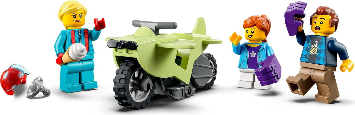 LEGO 60338 Chimpanzee Stunt Loop: Flywheel Motorcycle & Ramp