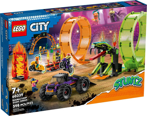 LEGO CITY STUNTZ Double Loop Stunt Arena Monster Truck Set (60339) - SuperSaverAU - view 1