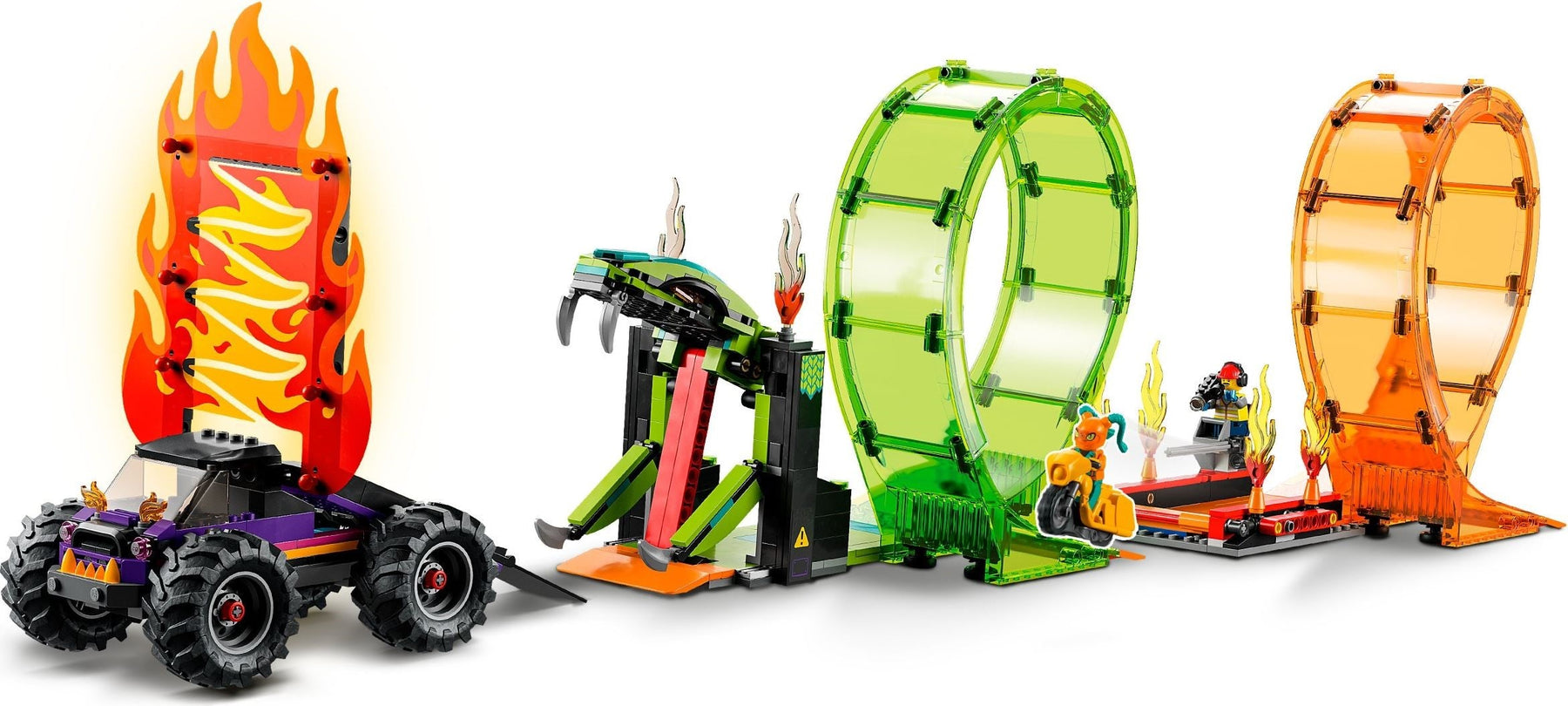 LEGO CITY STUNTZ Double Loop Stunt Arena Monster Truck Set (60339) - SuperSaverAU - view 4
