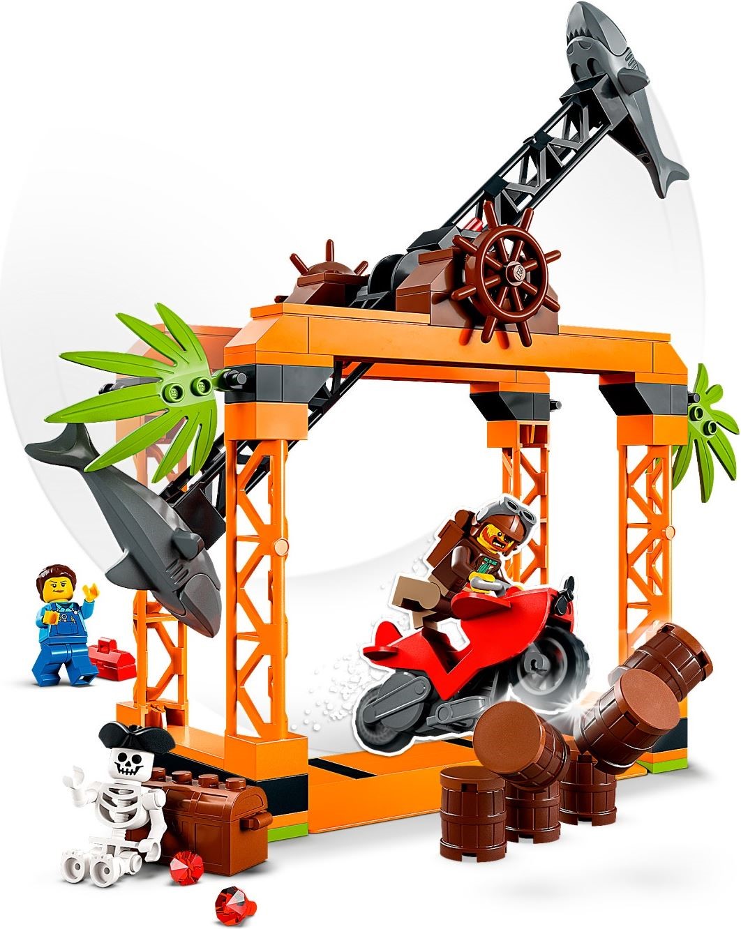 LEGO City 60342 The Shark Attack Stunt Challenge- Auzzi Store
