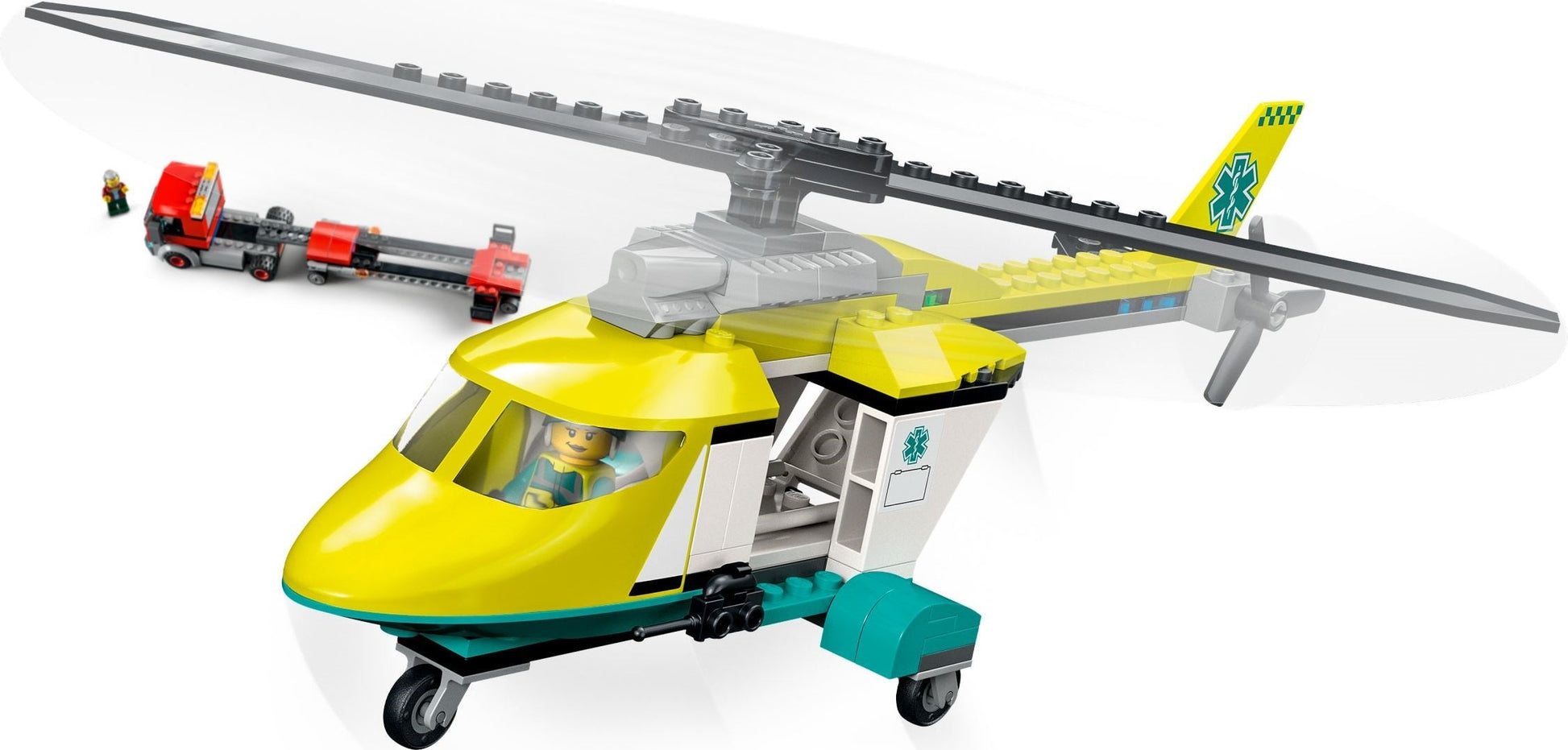 LEGO City Series 60343 Rescue Helicopter Transport- Auzzi Store