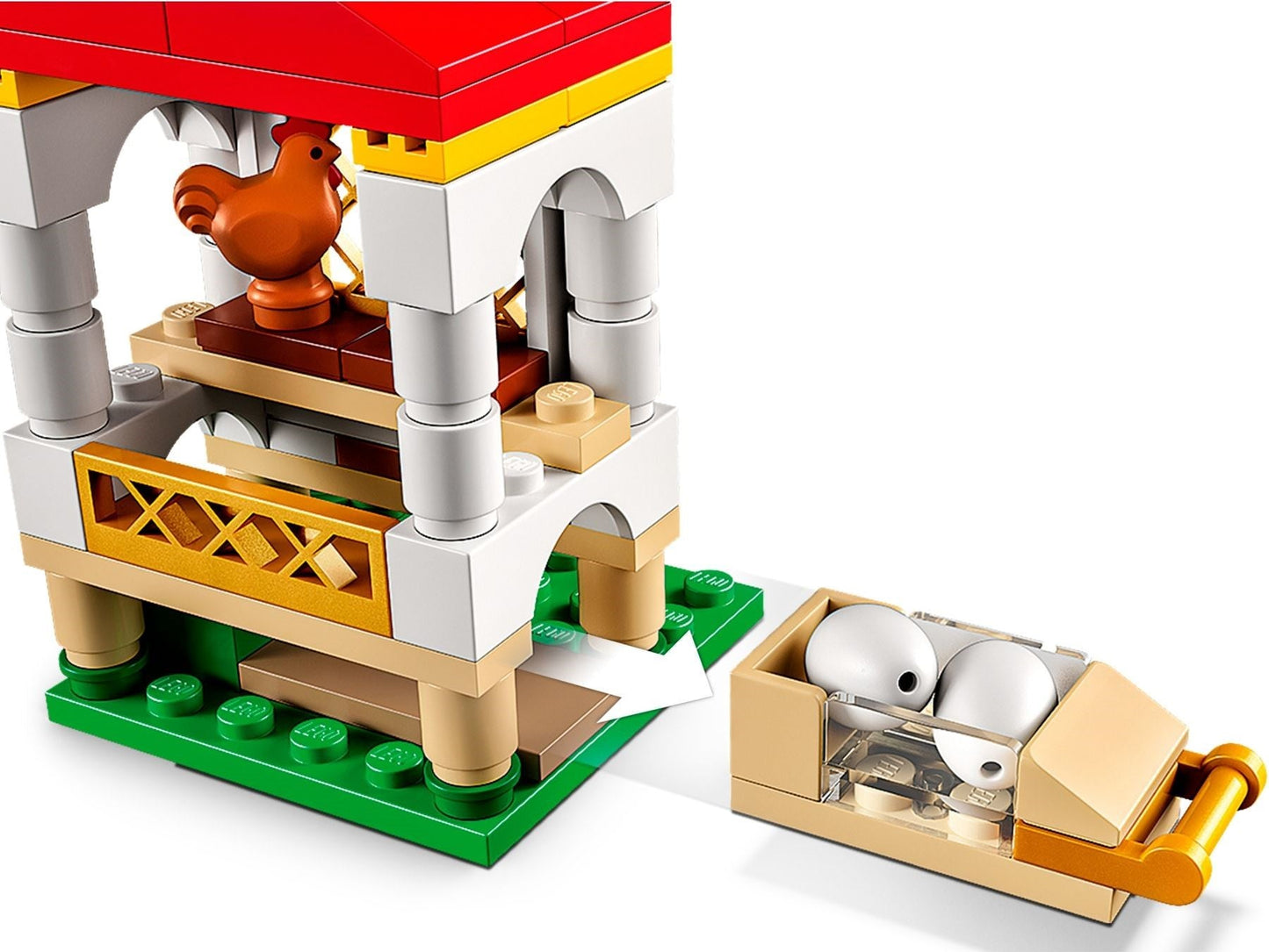 LEGO 60344 Chicken Henhouse Set - City Farm Animal Toy