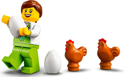LEGO 60344 Chicken Henhouse Set - City Farm Animal Toy